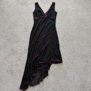 Vintage Babydoll Dress Womens L Black Purple Witchy Whimsigoth Fairy Ruby Rox